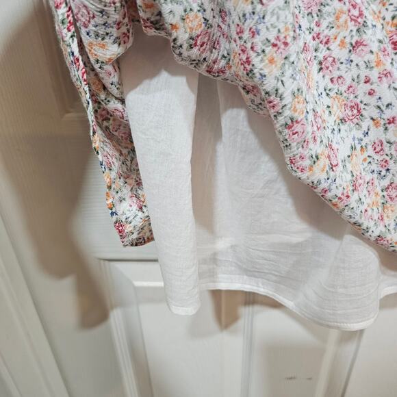 Volcom Floral Smocked Sundress Adjustable Straps SIze XL - Picture 6 of 8